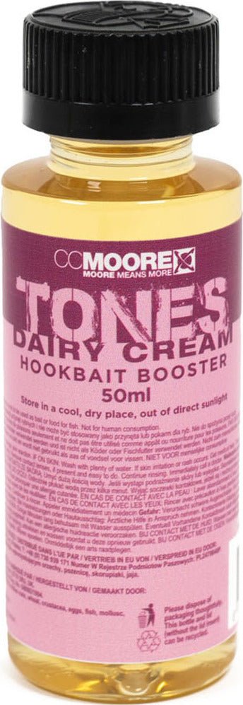 CC Moore Dairy Cream - Tones - Hookbait Booster - 50ml - dé KarperCentrale CC Moore Dairy Cream - Tones - Hookbait Booster - 50ml - dé KarperCentrale