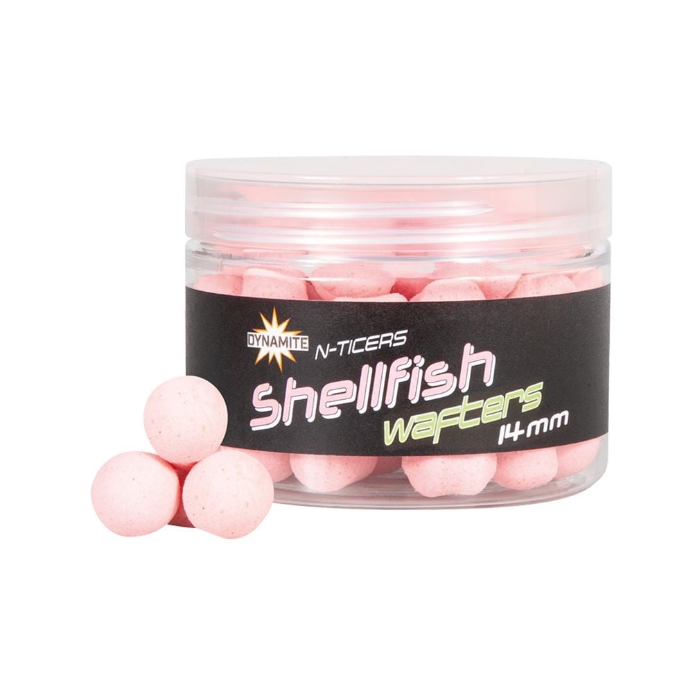 Dynamite Baits N - Ticer Wafters - 14mm - Shellfish - KarperCentrale Dynamite Baits N - Ticer Wafters - 14mm - Shellfish - KarperCentrale