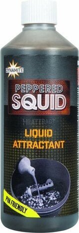 Dynamite Baits Peppered Squid Liquid - 500ml - KarperCentrale