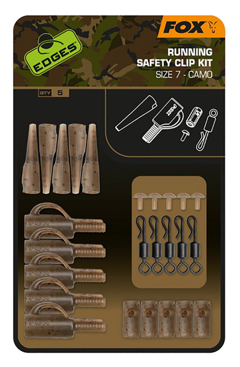 Fox Edges Camo Running Safety Clip Kit - dé KarperCentrale Fox Edges Camo Running Safety Clip Kit - dé KarperCentrale