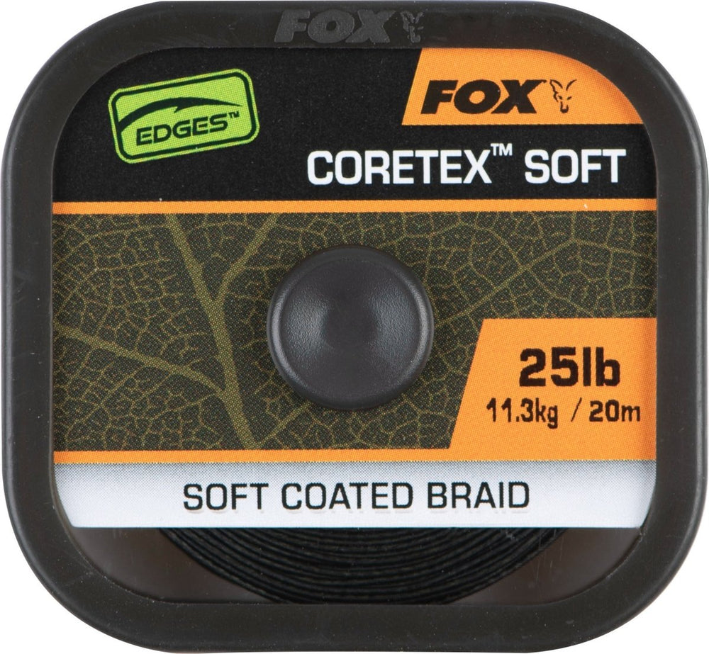 Fox Edges Naturals Coretex Soft - 20m - Gecoat onderlijnmateriaal - dé KarperCentrale