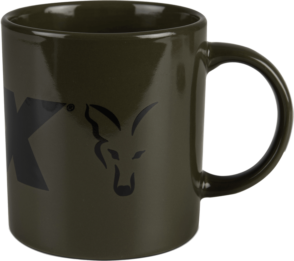 Fox Green and Black Logo Ceramic Mok - dé KarperCentrale
