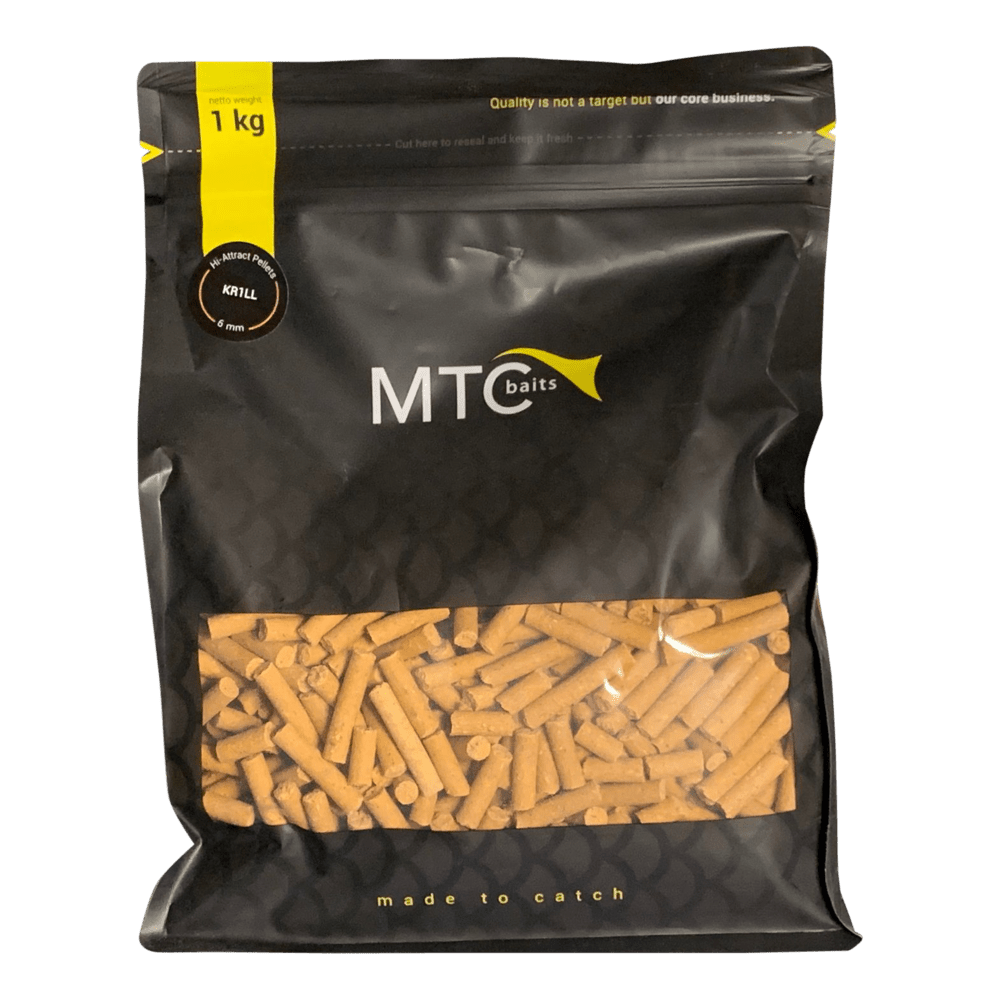 MTC Kr1ll - Pellets - Hi - Attract - 6mm - 1KG - dé KarperCentrale MTC Kr1ll - Pellets - Hi - Attract - 6mm - 1KG - dé KarperCentrale