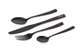 Fox Cookware Black Stainless Cutlery Set - dé KarperCentrale