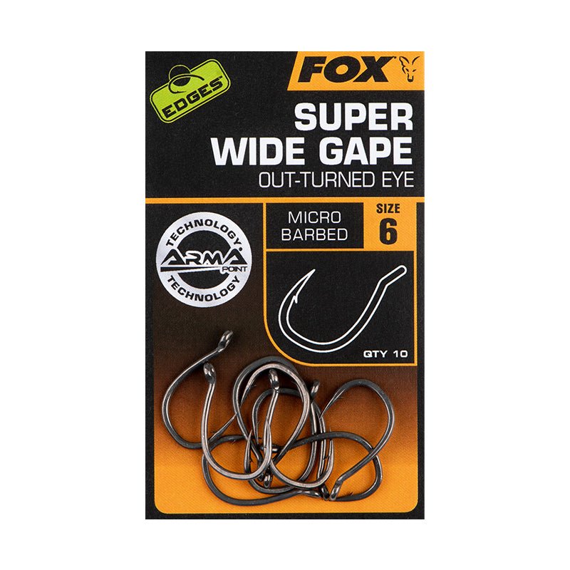 Fox Edges Armapoint Super Wide Gape Outturned Eye - Karperhaak - dé KarperCentrale