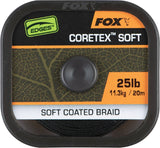 Fox Edges Naturals Coretex Soft - 20m - Gecoat onderlijnmateriaal - dé KarperCentrale