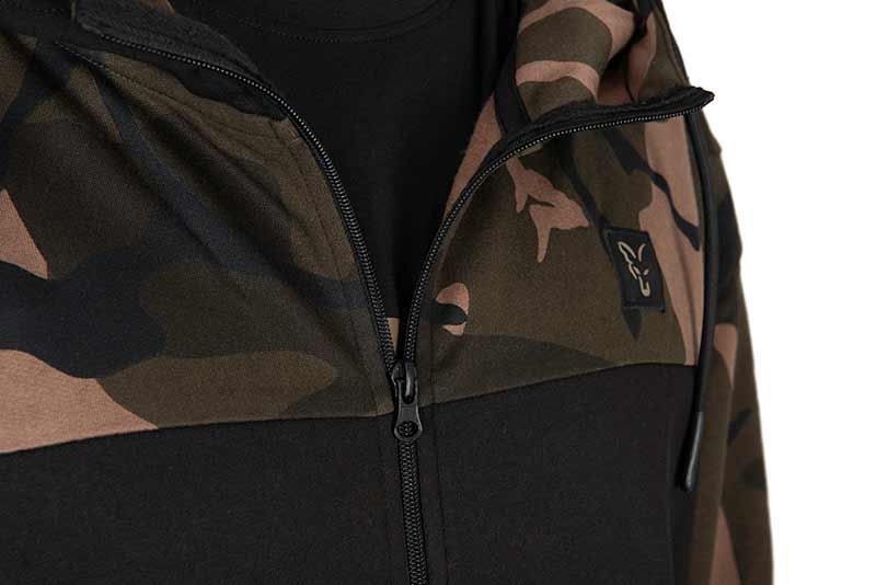 Fox LW Black Camo Split Zip Hoody - dé KarperCentrale