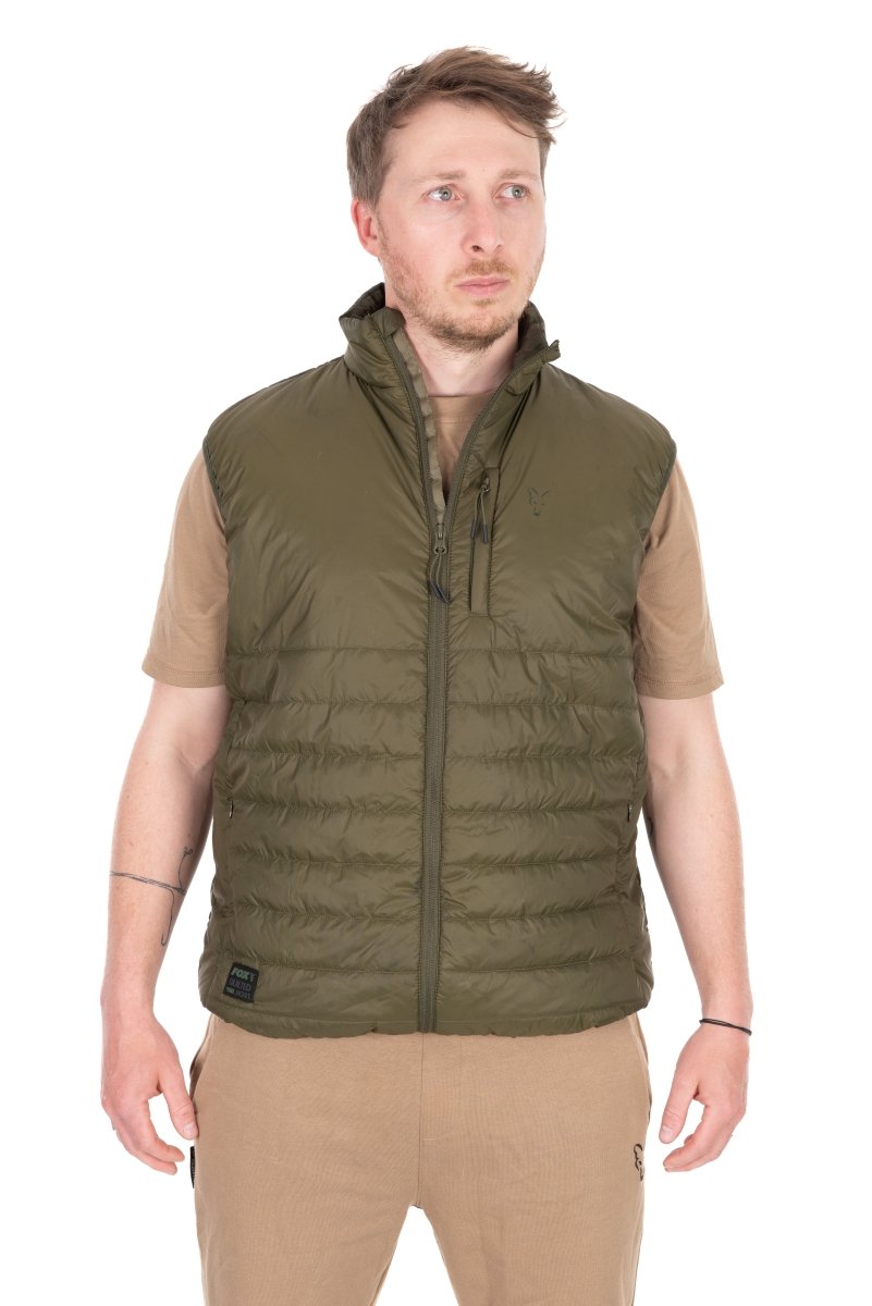 Fox Olive Quilted 100 Gilet - Bodywarmer - dé KarperCentrale