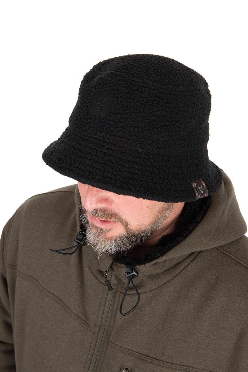 Fox Sherpa Bucket Hat black - Vissershoedje - dé KarperCentrale